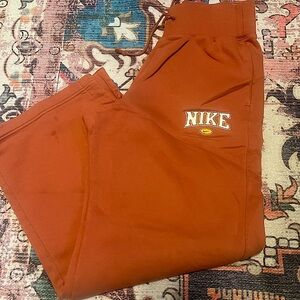 Nike orange sweatpants Ladies Large